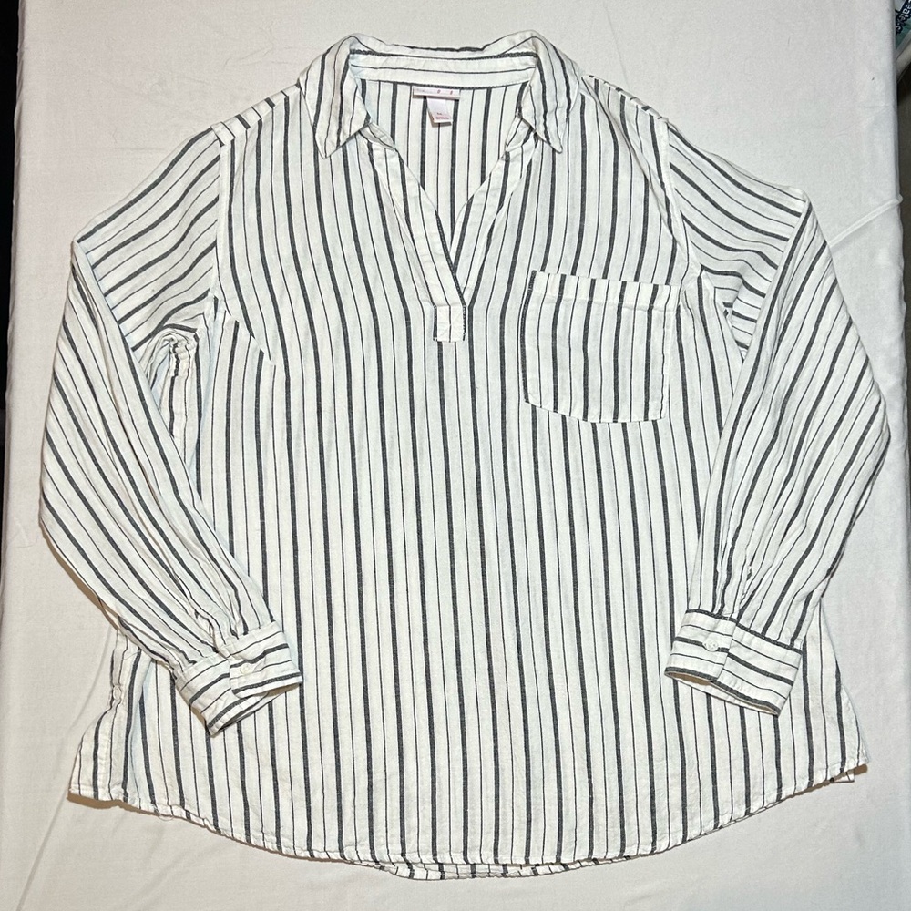 Ingrid + Isabel Striped Maternity Blouse